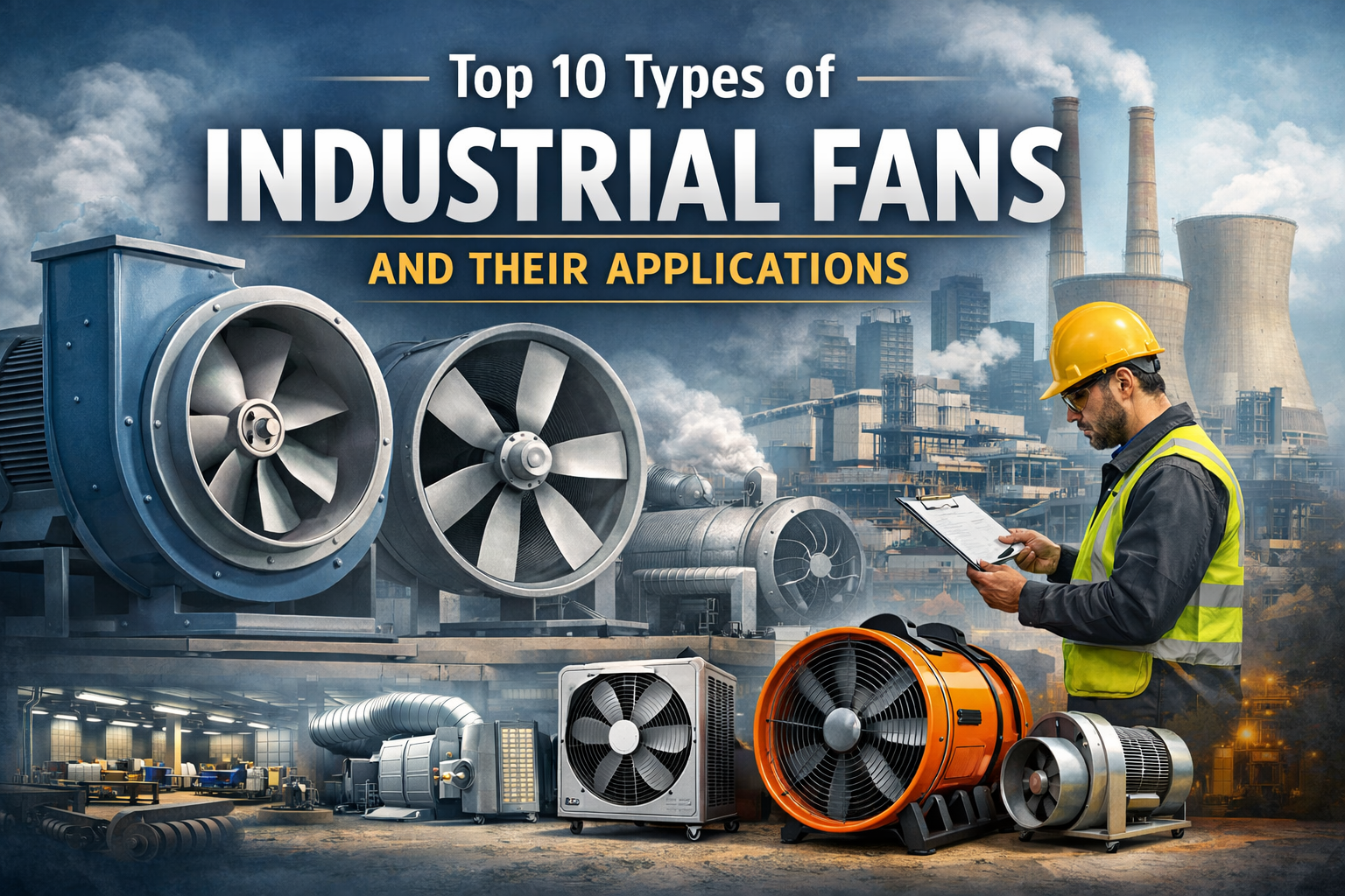 Top 10 Types of Industrial Fans and Their Applications