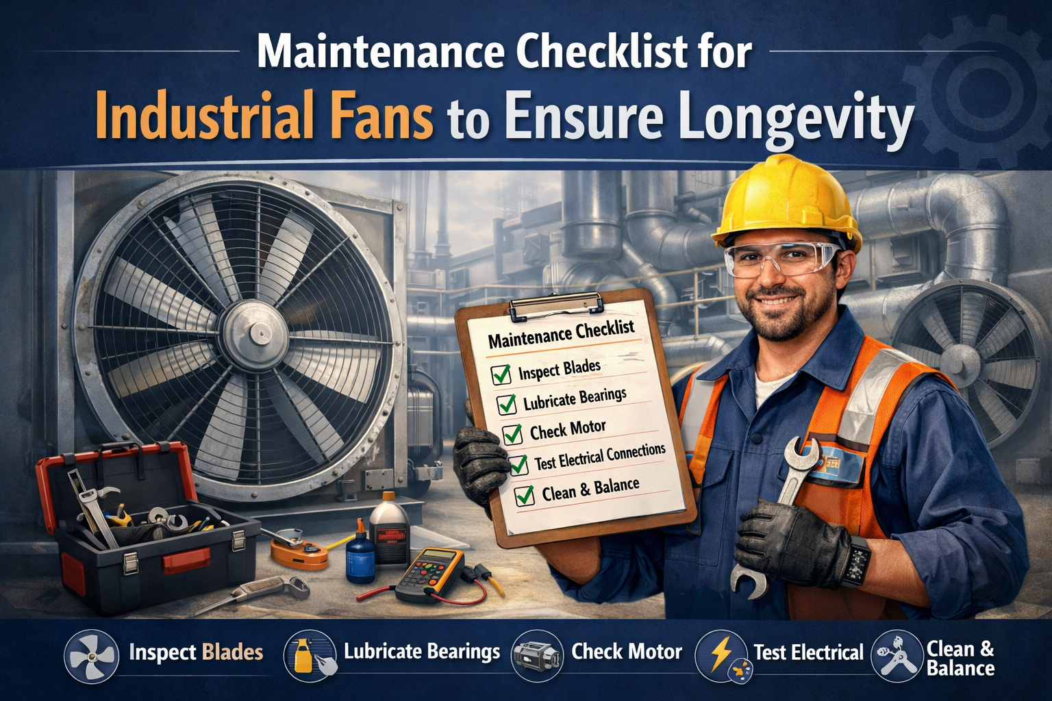 Fan System Checklist Maintenance Checklist for Industrial Fans to Ensure Longevity
